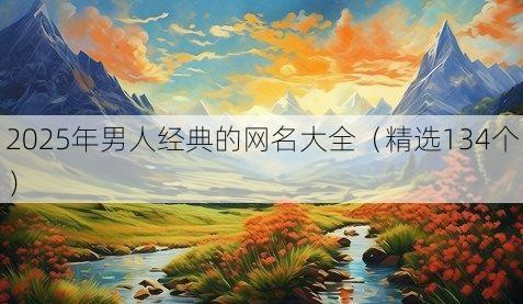 2025年男人经典的网名大全(精选134个)