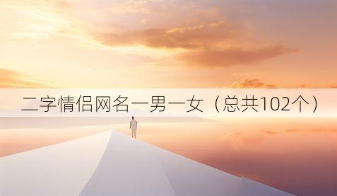 二字情侣网名一男一女(总共102个)