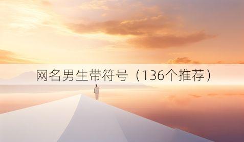 网名男生带符号（136个推荐）