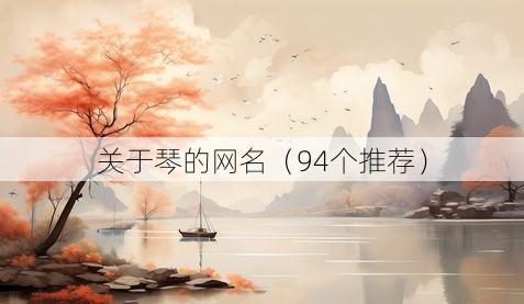 关于琴的网名(94个推荐)