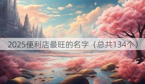 2025便利店最旺的名字(总共134个)