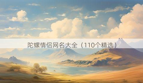 陀螺情侣网名大全(110个精选)
