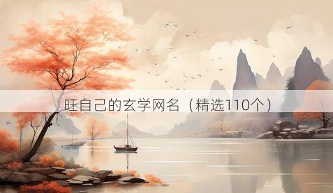 旺自己的玄学网名(精选110个)