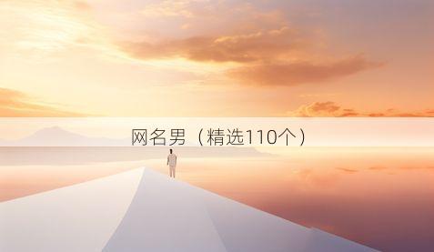 网名男（精选110个）