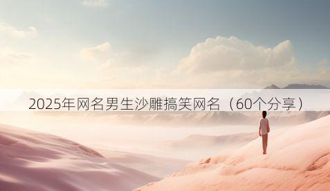 2025年网名男生沙雕搞笑网名(60个分享)