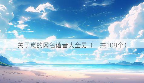 关于岚的网名谐音大全男(一共108个)