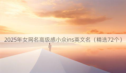 2025年女网名高级感小众ins英文名(精选72个)